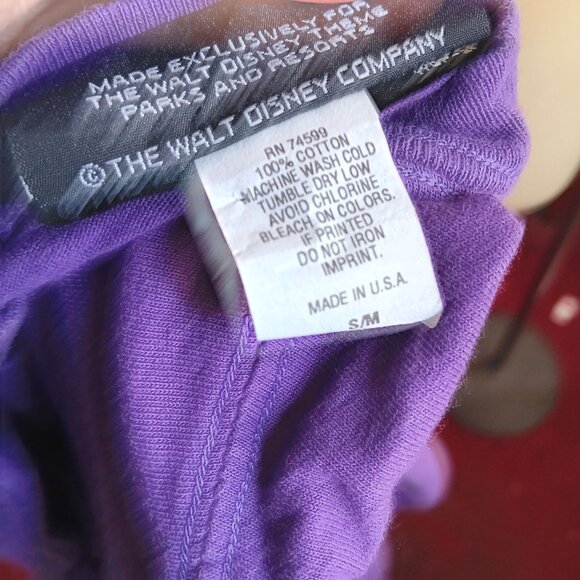 Vintage Women's Small S/M T-shirt Disney Goofy Graphic Purple 1990's Medium - Picture 7 of 7